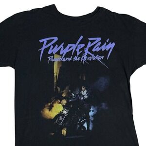 Prince Purple Rain Graphic T-Shirt unisex XL Black‎ music band stranger things